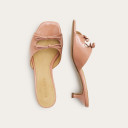 Harper Slides, apricot gloss